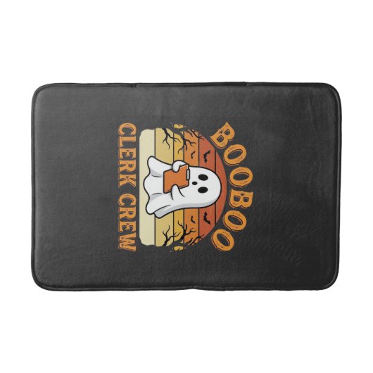 Booboo Clerk Crew Halloween Ghost Ontwerp_1 Badmat (Voorkant)