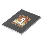 Booboo Clerk Crew Halloween Ghost Ontwerp_1 Notitieblok (Linkerzijde)
