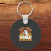 Booboo Clerk Crew Halloween Ghost Ontwerp_1 Sleutelhanger (Voorkant)