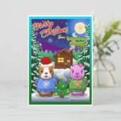Booboo Piggy kerstkaart 2023 (Staand voorkant)