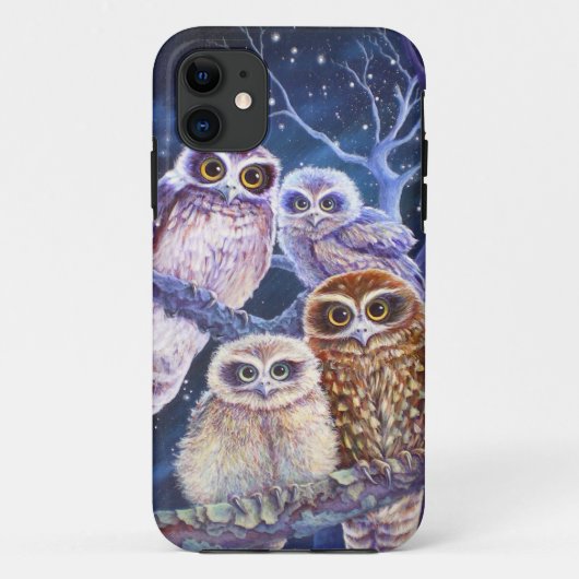 Boobook owl familie. Case-Mate iPhone case (Achterkant)