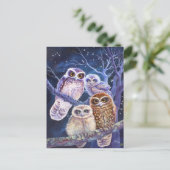 Boobook Owl Family Briefkaart (Staand voorkant)