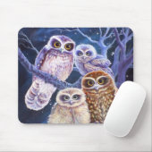 Boobook Owl Family Muismat (Met muis)