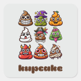 Boocake Vierkante Sticker