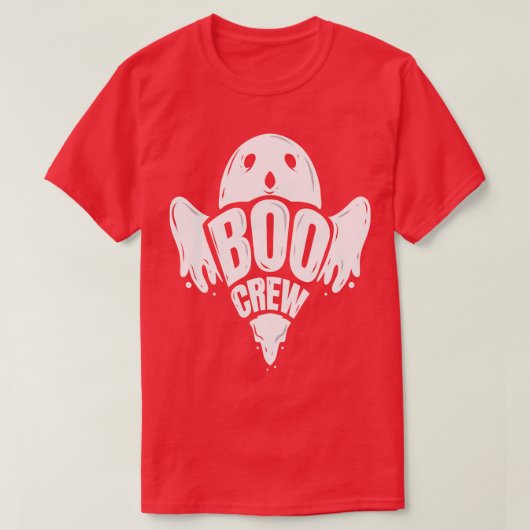 Boocrew die van Spirit Ghost Halloween houdt T-shirt (Design voorkant)