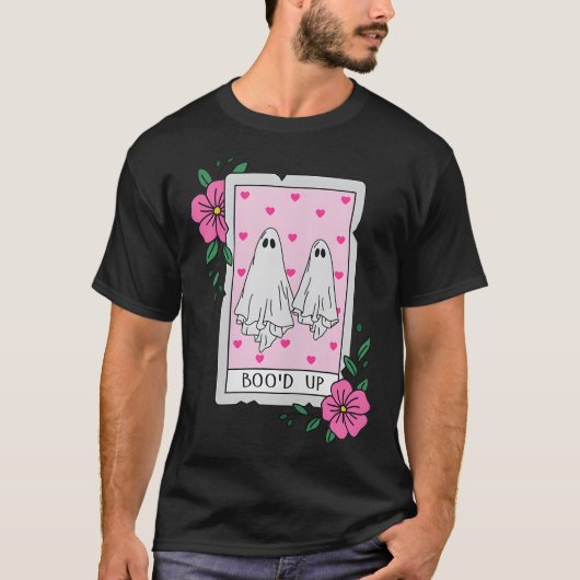Boo'd Up Ghost Tarot Halloween Funny Ghost T-shirt (Voorkant)