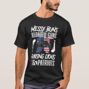 Boodbons en geladen Pistolen die leeuwen en patri T-shirt