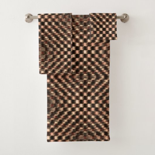 Boodbruine schaak over elkaar bad handdoek (Insitu)