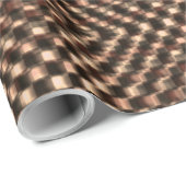 Boodbruine schaak over elkaar cadeaupapier (Rol Hoek)