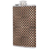 Boodbruine schaak over elkaar heupfles (Links)