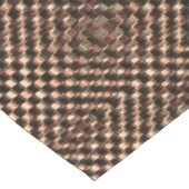 Boodbruine schaak over elkaar lange tafelloper (Hoek)