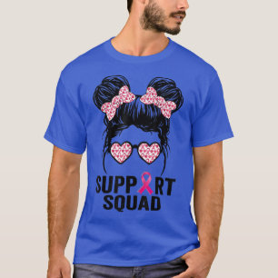Boodbun glazen roze steun kraanborstkanker t-shirt
