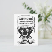 Boodschap aan gekozen ambtenaren briefkaart (Staand voorkant)