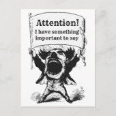 Boodschap aan gekozen ambtenaren briefkaart (Voorkant)