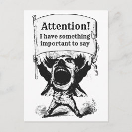 Boodschap aan gekozen ambtenaren briefkaart