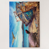 Boodschap fles legpuzzel (Verticaal)