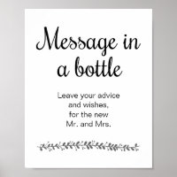 Boodschap in een fles Heden ten dage trouwgastenbo