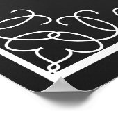 "Boodschap in een fles" trouwgastboek Poster (Hoek)