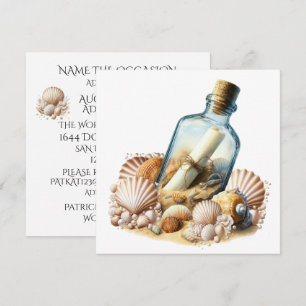 Boodschap in een Flesje Kaart