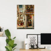 Boodschap met St. Emidius, 1486 Poster (Thuiskantoor)