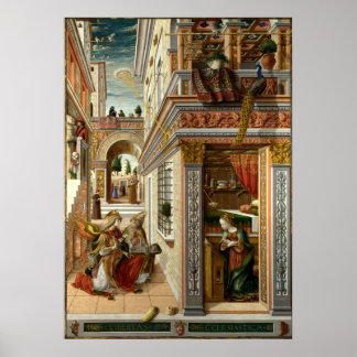 Boodschap met St. Emidius, 1486 Poster
