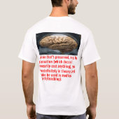 Boodschap over hersenpreservatie (sferoïde) t-shirt (Achterkant)