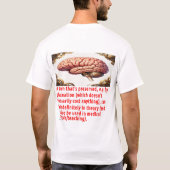 Boodschap over het behoud van de hersenen (met mec t-shirt (Achterkant)