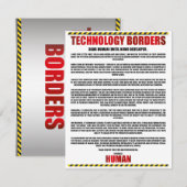 BOODSCHAP OVER TECHNOLOGIEGRENZEN NOTITIEKAARTJE (Voorkant / Achterkant)