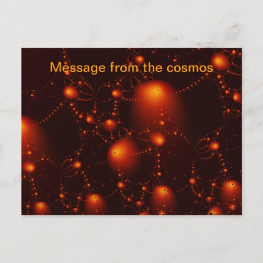 Boodschap uit de kosmos briefkaart (Voorkant)