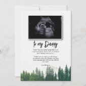 Boodschap van Bump aan Daddy Fathers Day Sonogram Kaart (Voorkant)
