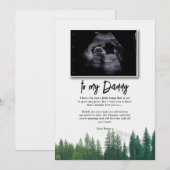 Boodschap van Bump aan Daddy Fathers Day Sonogram Kaart (Voorkant / Achterkant)