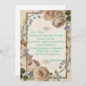 Boodschap van dankbaarheid voor iemand die is gega kaart (Voorkant / Achterkant)