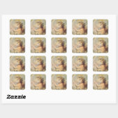 Boodschap van de engel door George Swinstead, Vint Vierkante Sticker (Vel)