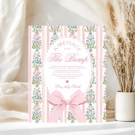 Boodschap van het Bump Love Shack Baby shower Poster