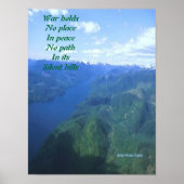 Boodschap van het poster van de vrede (Voorkant)