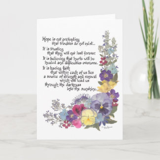 Boodschap van Hoop kaart