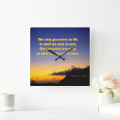 Boodschap van inspiratie wandklok (Huis)