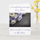 Boodschap van Jezus condoleert Kaart (Gele Bloem)