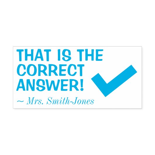 Boodschap van leraar zelfinktende stempel (Design)