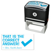 Boodschap van leraar zelfinktende stempel (In situ)