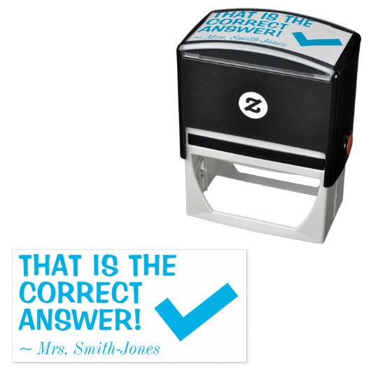 Boodschap van leraar zelfinktende stempel (In situ)