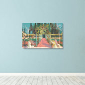 Boodschap van Maurice Denis Beroemd Schilderij Canvas Afdruk (Insitu (Houten vloer))