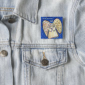 Boodschap van Prayer Guardian Angel Pastel Custom Vierkante Button 5,1 Cm (In situ)