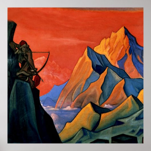 “Boodschap van Shambala” door Nicholas Roerich Poster (Voorkant)