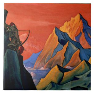 “Boodschap van Shambala” door Nicholas Roerich Tegeltje
