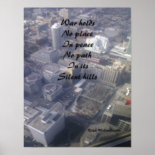 Boodschap van vredesposters poster