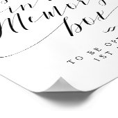 Boodschap voor ons Geheugen Box Script Trouw Teken Poster (Hoek)