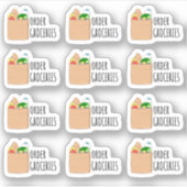 Boodschappen Bestellen Winkelherinnering Bujo Plan Sticker (Voorkant)