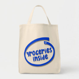 Boodschappen in boodschappentas tote bag