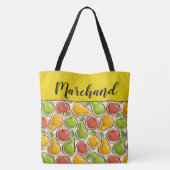 Boodschappen overal print tas - Zie achterkant (Achterkant)